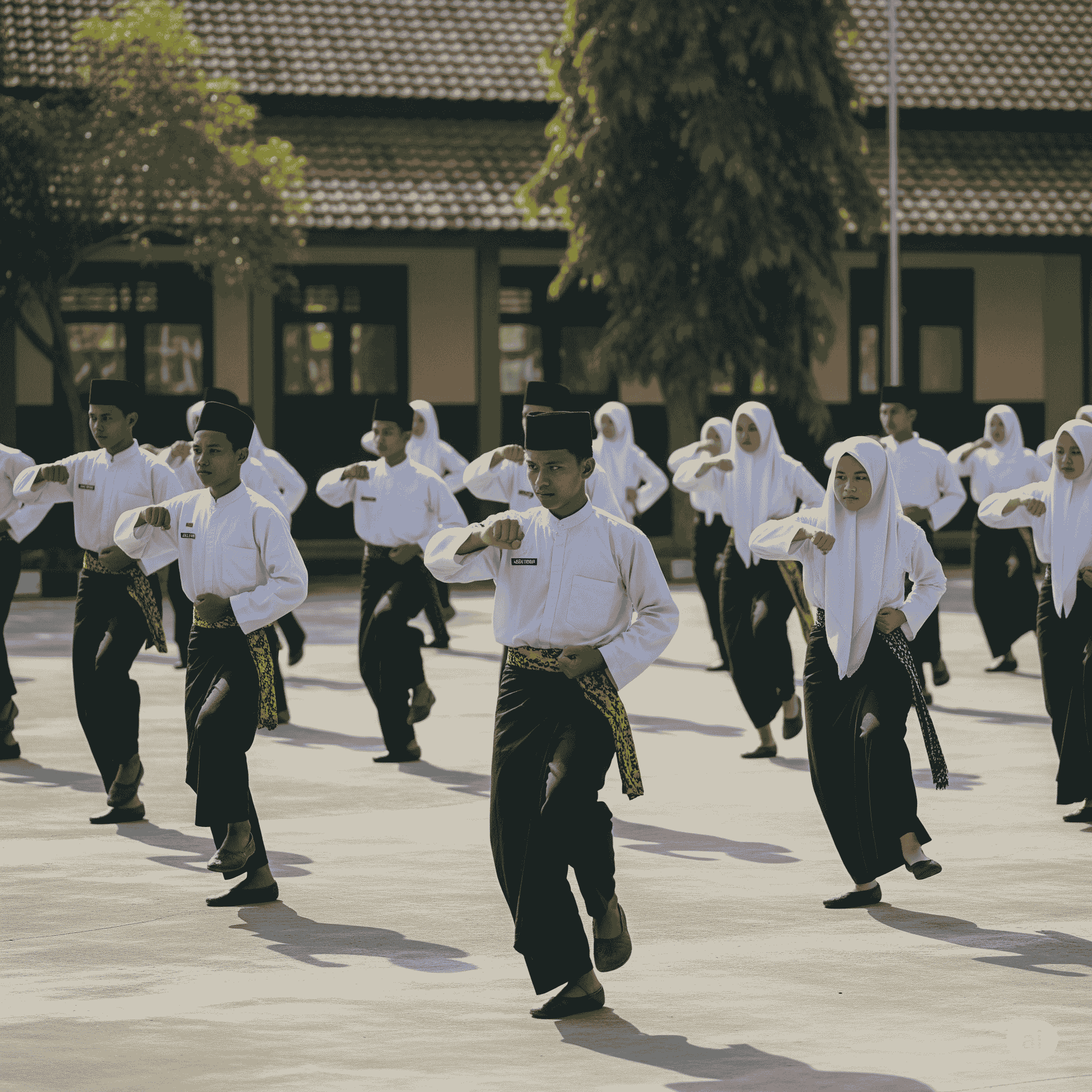 Mengasah Diri, Memperkuat Iman: Semangat Latihan Silat Siswa SMP Islam